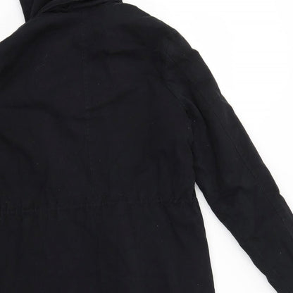 JustFab Womens Black   Jacket Coat Size S