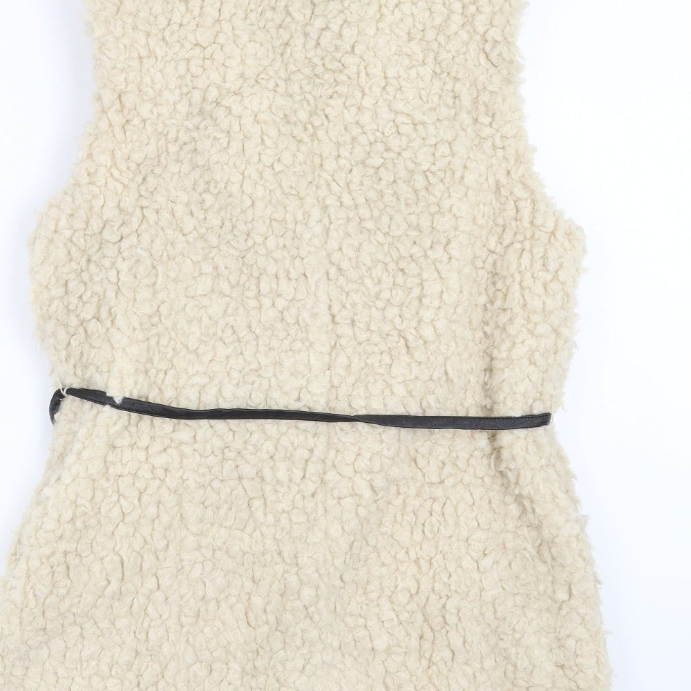 H&M Womens Beige   Gilet Jacket Size S