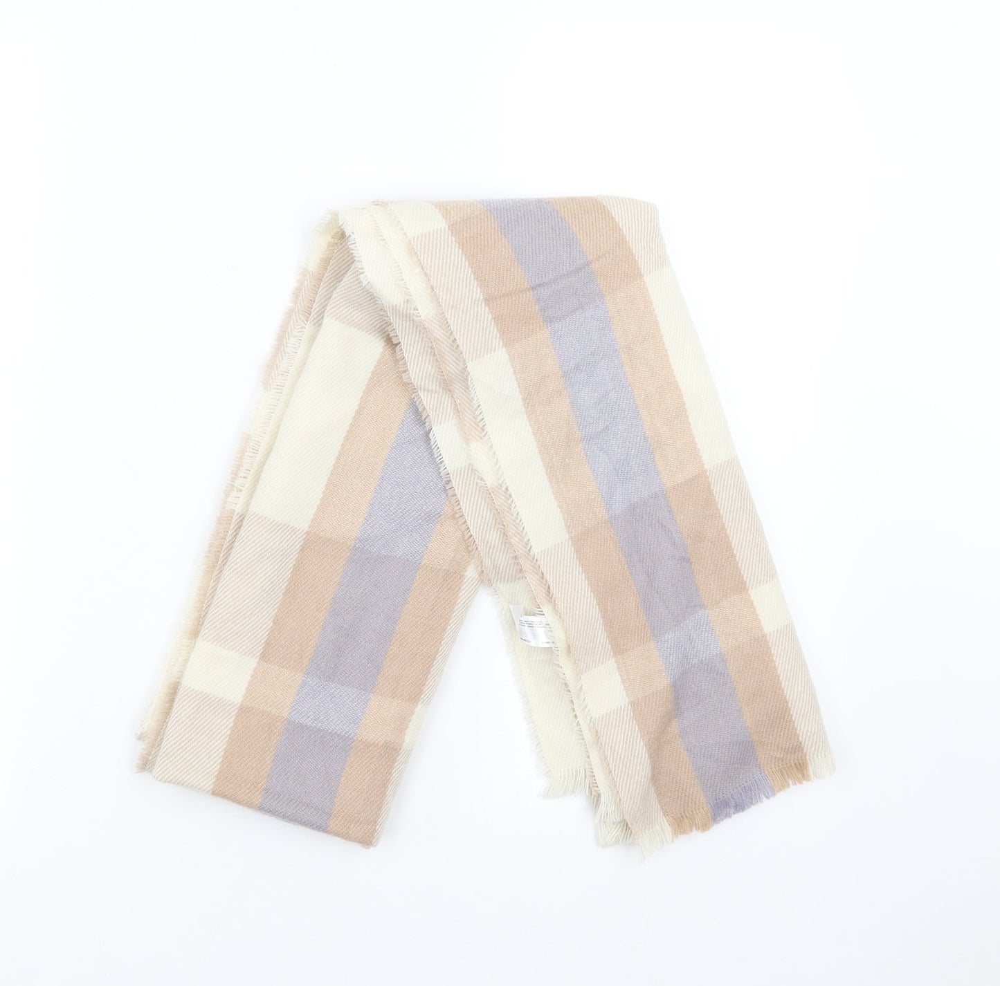 Primark Womens Beige Check   Scarf