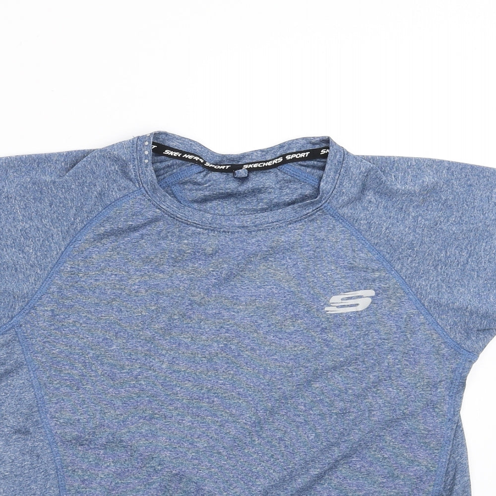 Skechers Boys Blue   Basic T-Shirt Size 10-11 Years  - active wear