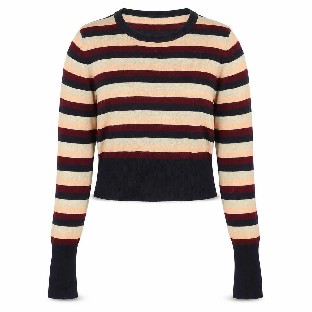 Zara Womens Multicoloured Striped Knit Pullover Jumper Size S