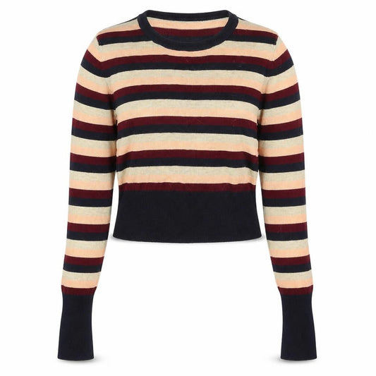Zara Womens Multicoloured Striped Knit Pullover Jumper Size S