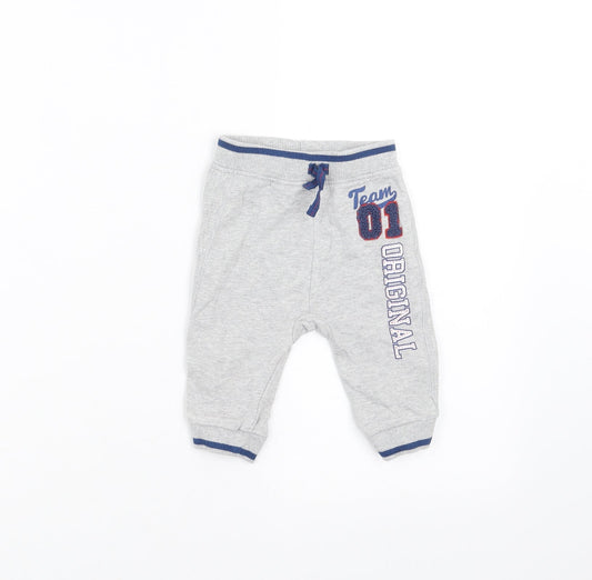 George Baby Grey   Jogger Trousers Size 3-6 Months