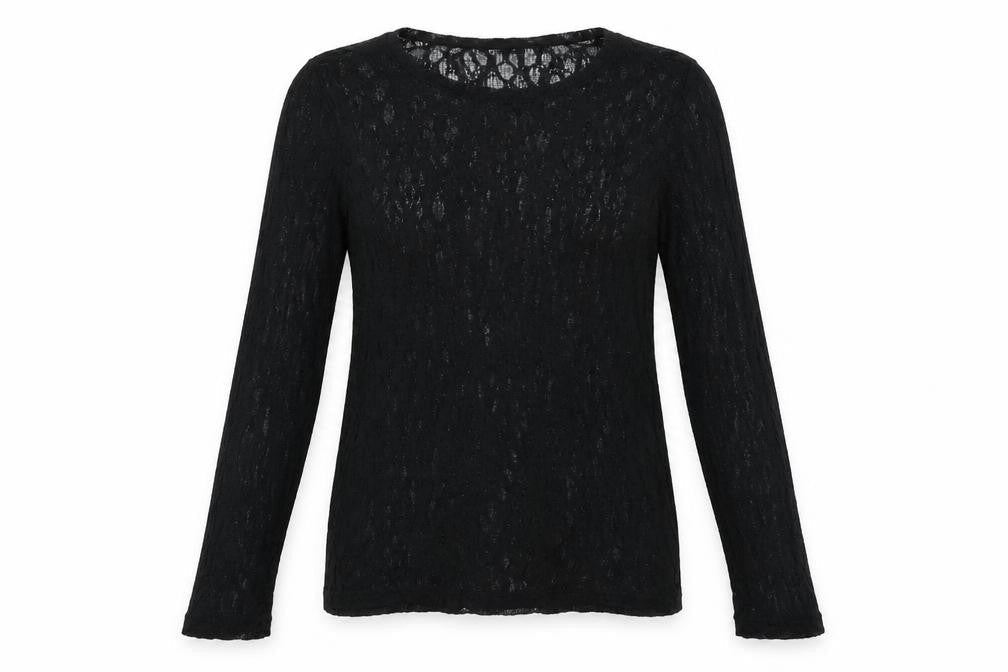 Topshop Womens Beige  Mesh Pullover Sweatshirt Size 14