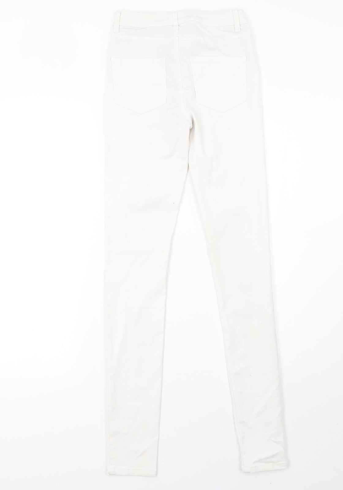 Pieces Womens White  Denim Skinny Jeans Size 6 L32 in