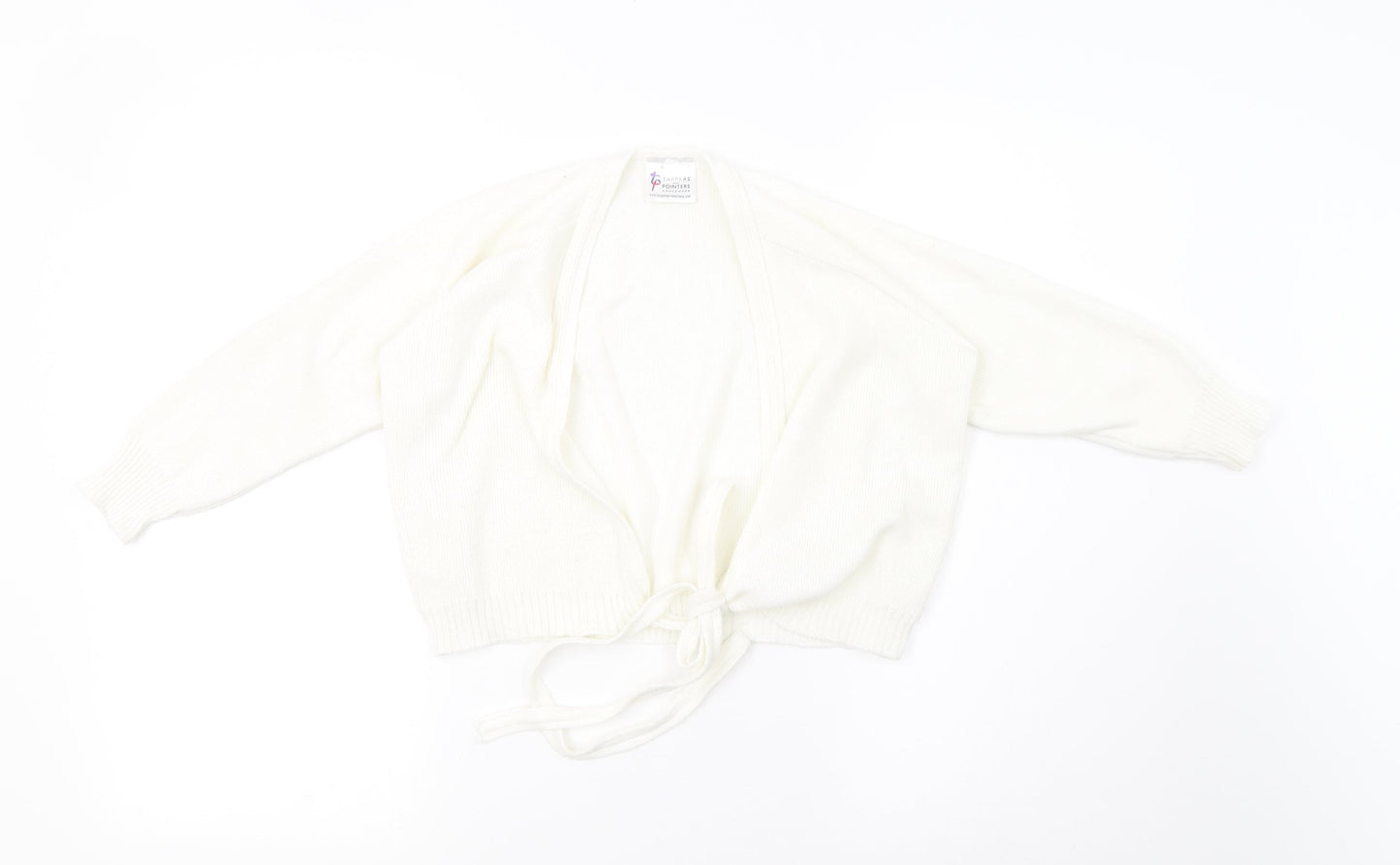 tappers and pointers Womens White  Knit Cardigan Jumper Size 12  - cropped