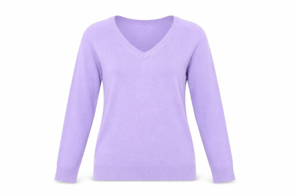Classics Womens Purple  Knit Pullover Sweatshirt Size M