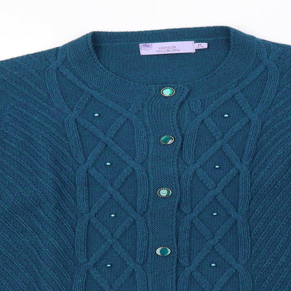 honer millburn Womens Green  Knit Pullover Sweatshirt Size 16