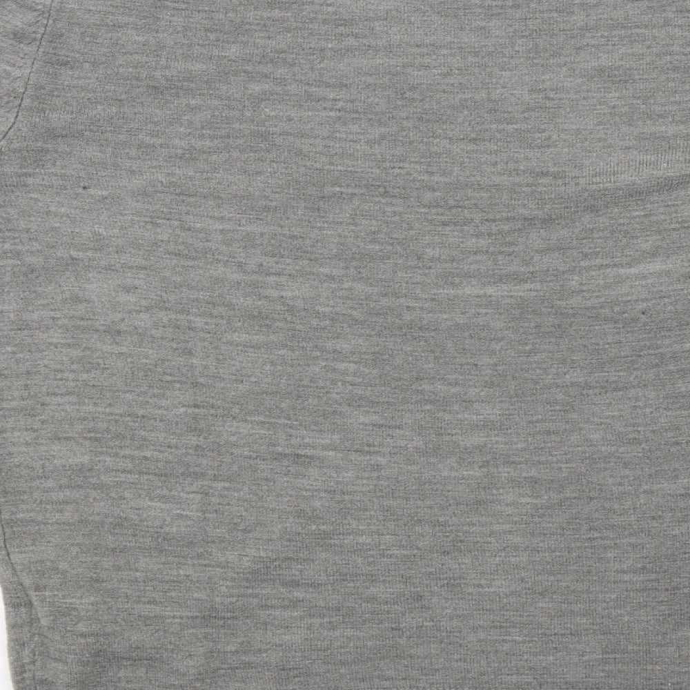 Cedar Wood State Mens Grey  Knit Pullover Sweatshirt Size L