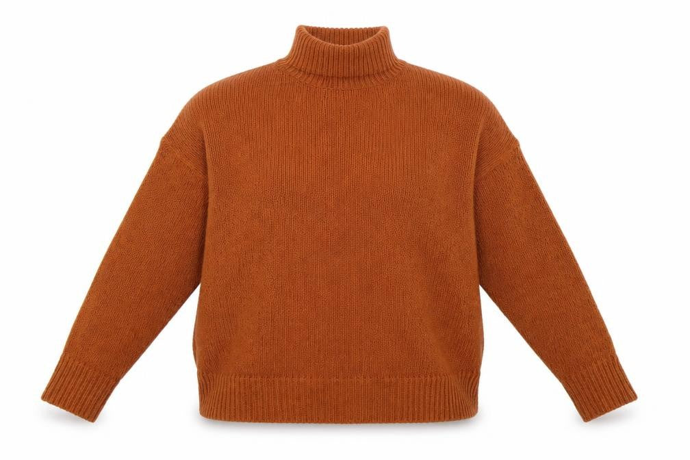 newlook Womens Orange  Knit Pullover Sweatshirt Size M