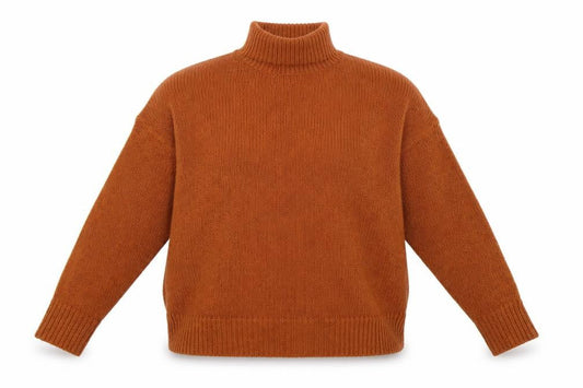 newlook Womens Orange  Knit Pullover Sweatshirt Size M
