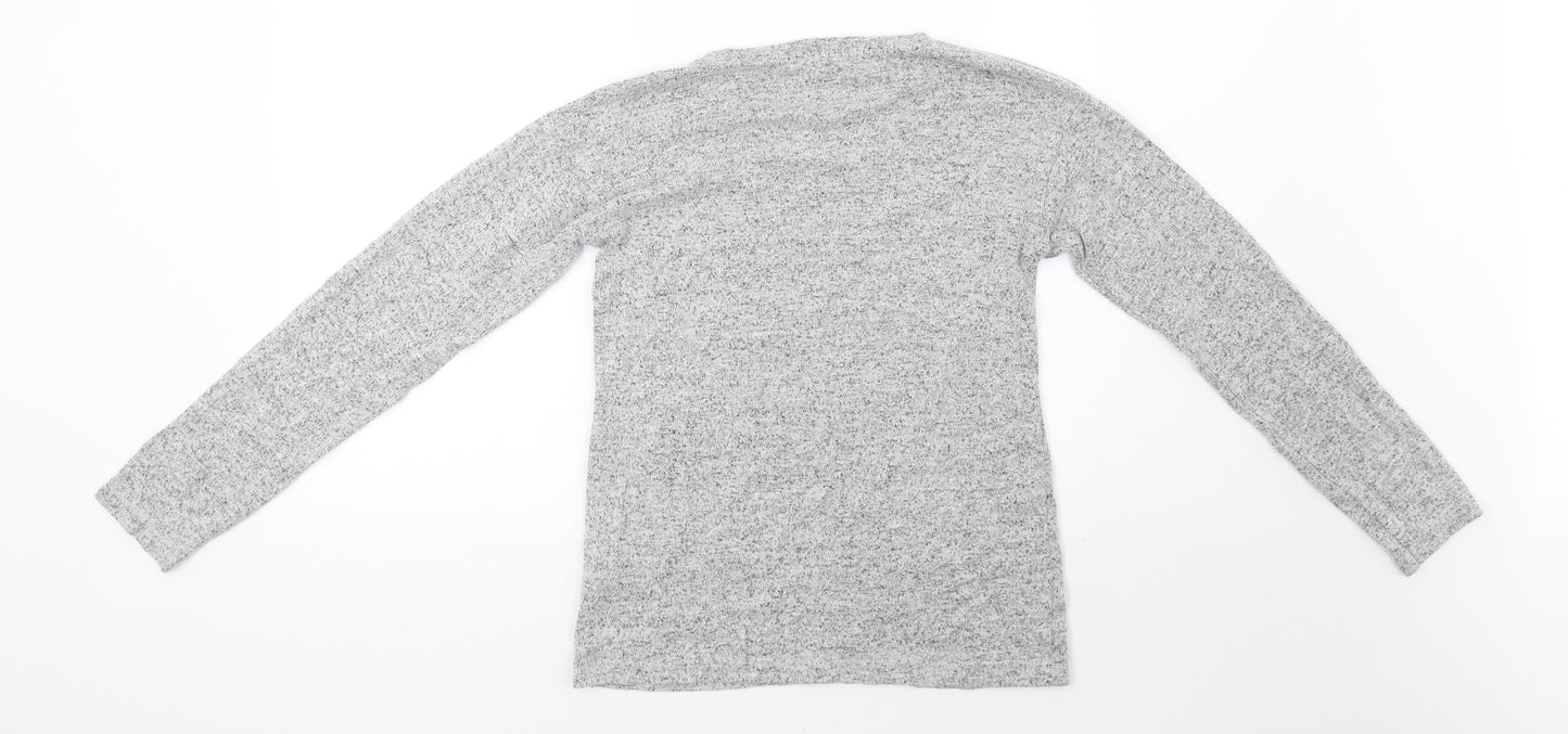Primark Girls Grey  Knit Pullover Sweatshirt Size 11-12 Years