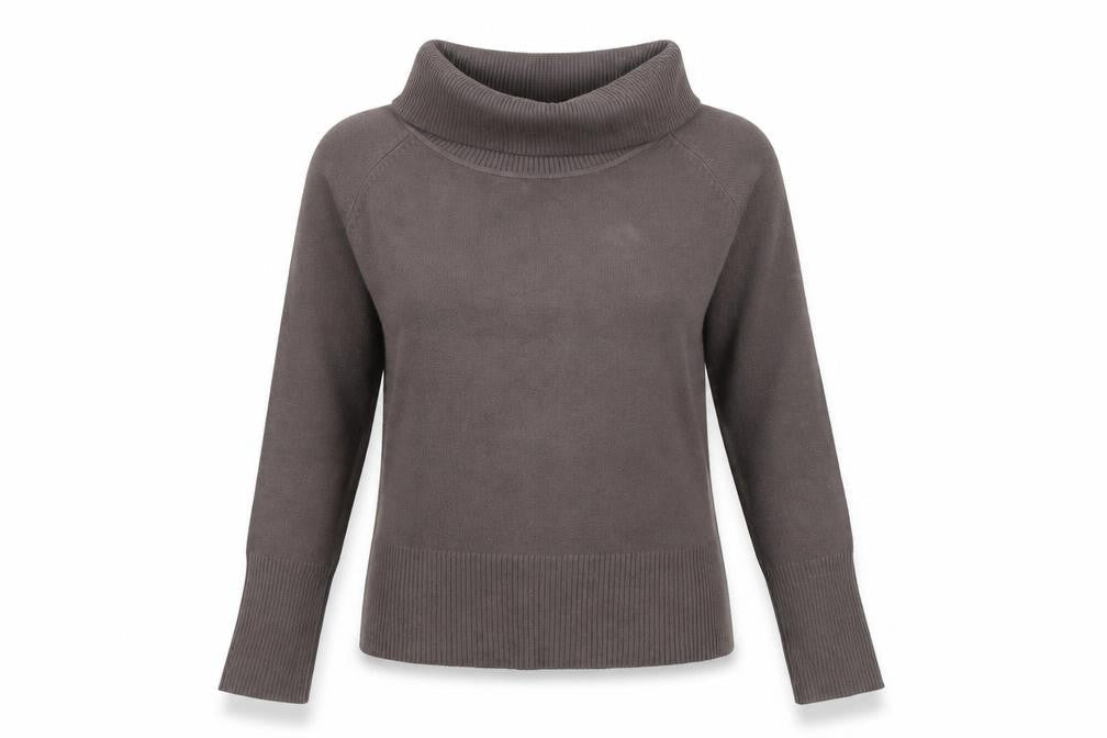French Connection Womens Grey  Knit Pullover Sweatshirt Size M
