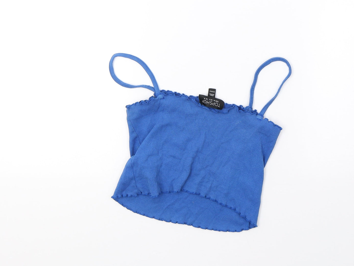Topshop Womens Blue   Cropped Tank Size 8