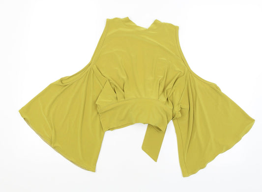 Endelle Womens Green   Cropped T-Shirt Size 8
