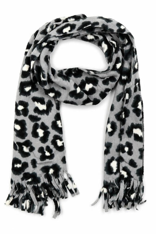 Preworn Girls Green Animal Print  Scarf Scarves & Wraps One Size