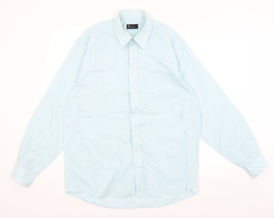 BHS Mens Blue    Button-Up Size 15.5