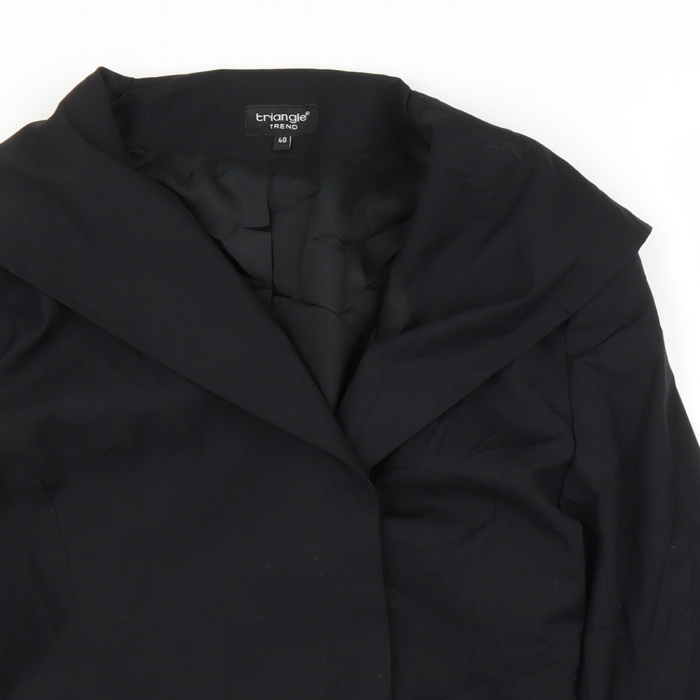 Triangle Trend Womens Black   Jacket Blazer Size 12