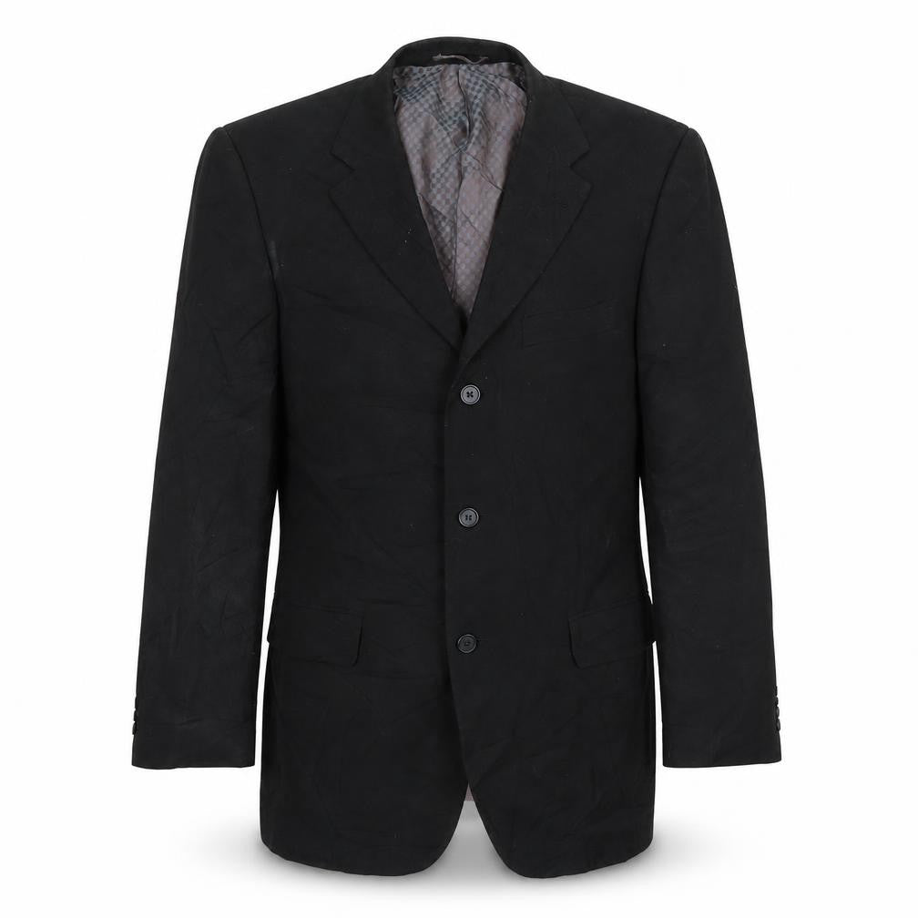 Henley & Knight Mens Black   Jacket Suit Jacket Size 40