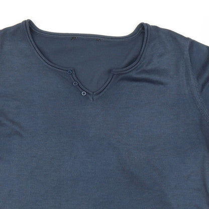 Preworn Womens Blue   Basic Blouse Size L