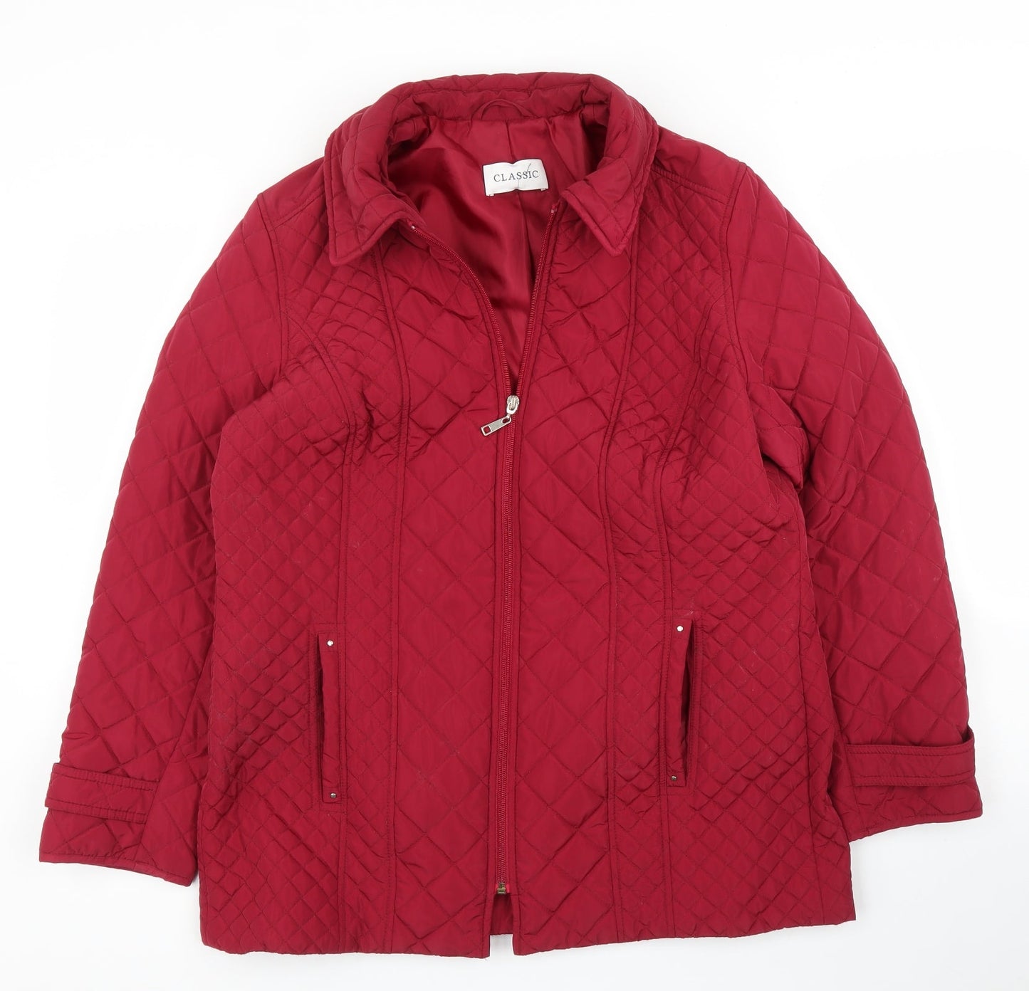 Marks & Spencer Womens Purple   Quilted Coat Size 14