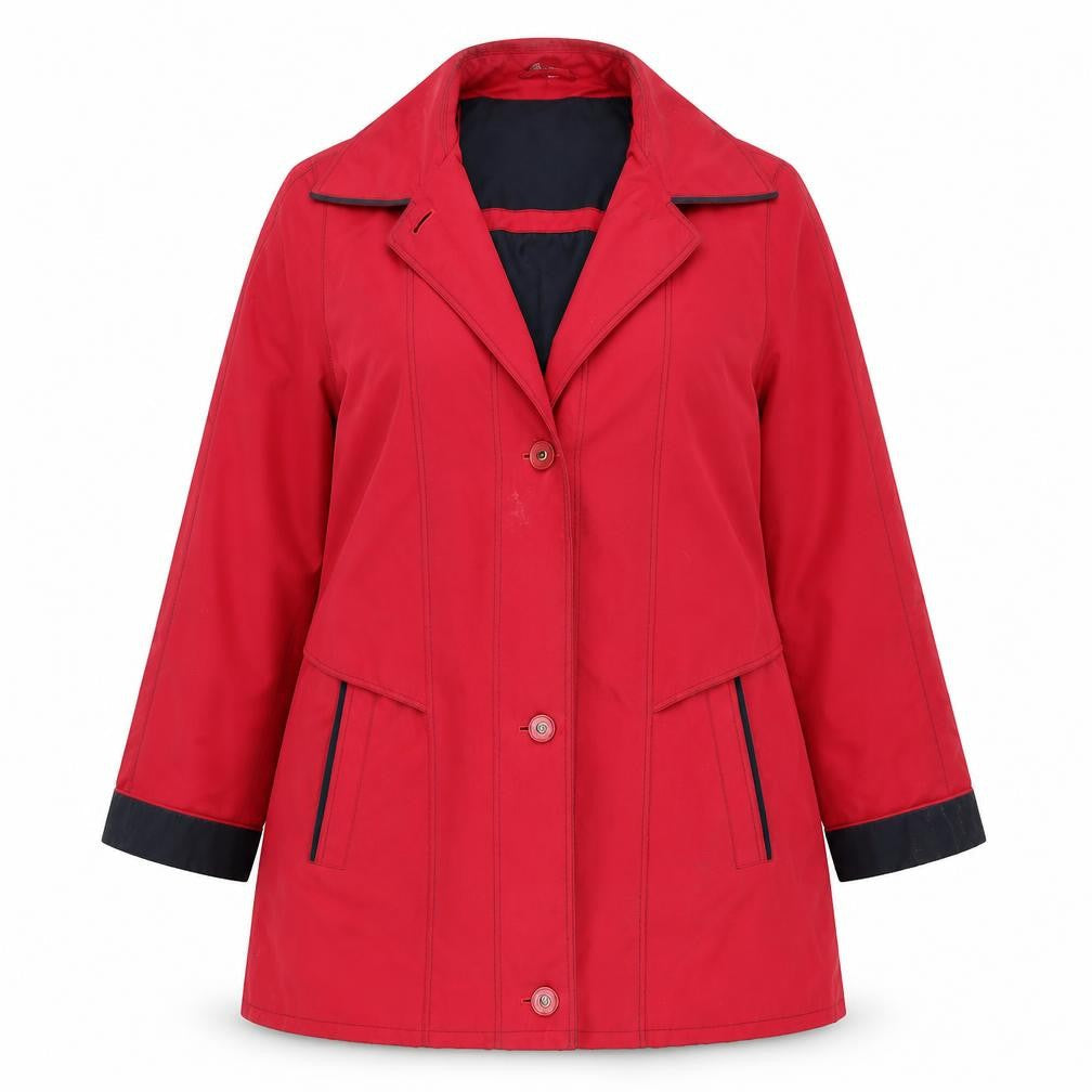 Nautic Seasport Womens Red   Overcoat Coat Size 10