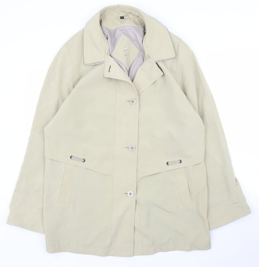 Preworn Womens Beige   Parka Coat Size 14