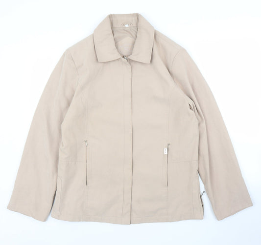 JBC Womens Beige   Overcoat Coat Size 14