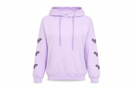 ROMWE Womens Purple   Pullover Hoodie Size 8