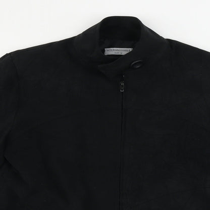 Internacionale Womens Black   Jacket Coat Size 12