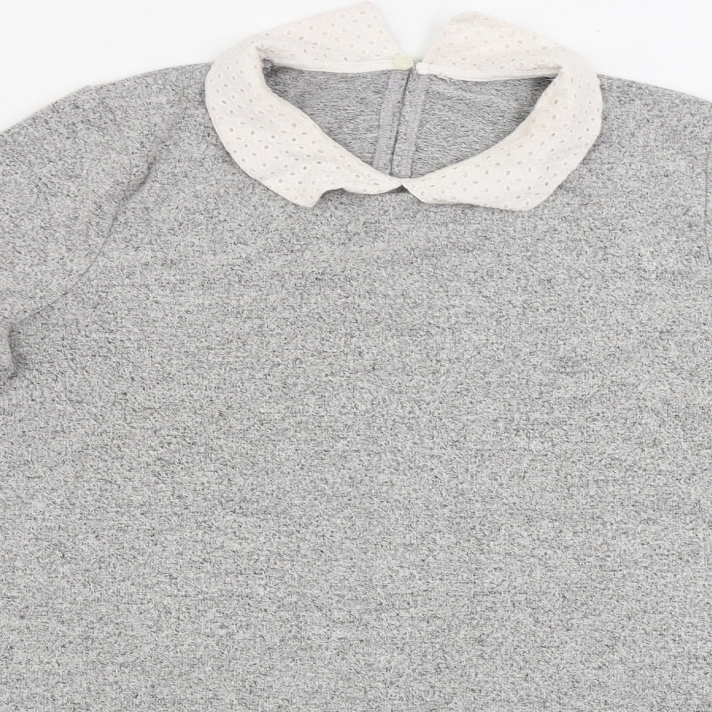TU Womens Grey   Basic Blouse Size 12