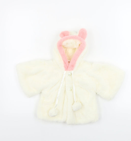 Preworn  Girls Beige   Jacket Coat Size 8 Years