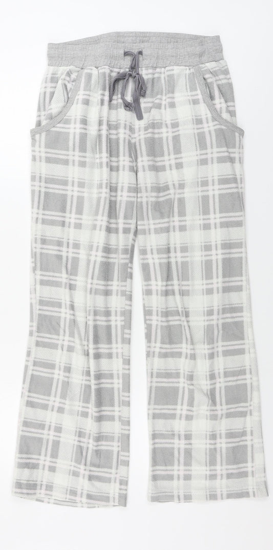 NEXT  Womens Grey Check  Trousers  Size M L26 in