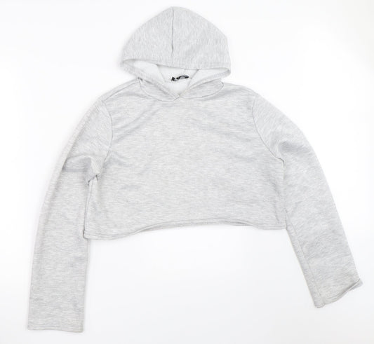 PRETTYLITTLETHING Womens Grey   Pullover Sweatshirt Size S