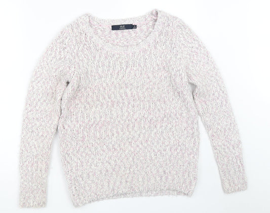 Isle Womens Pink   Pullover Jumper Size S