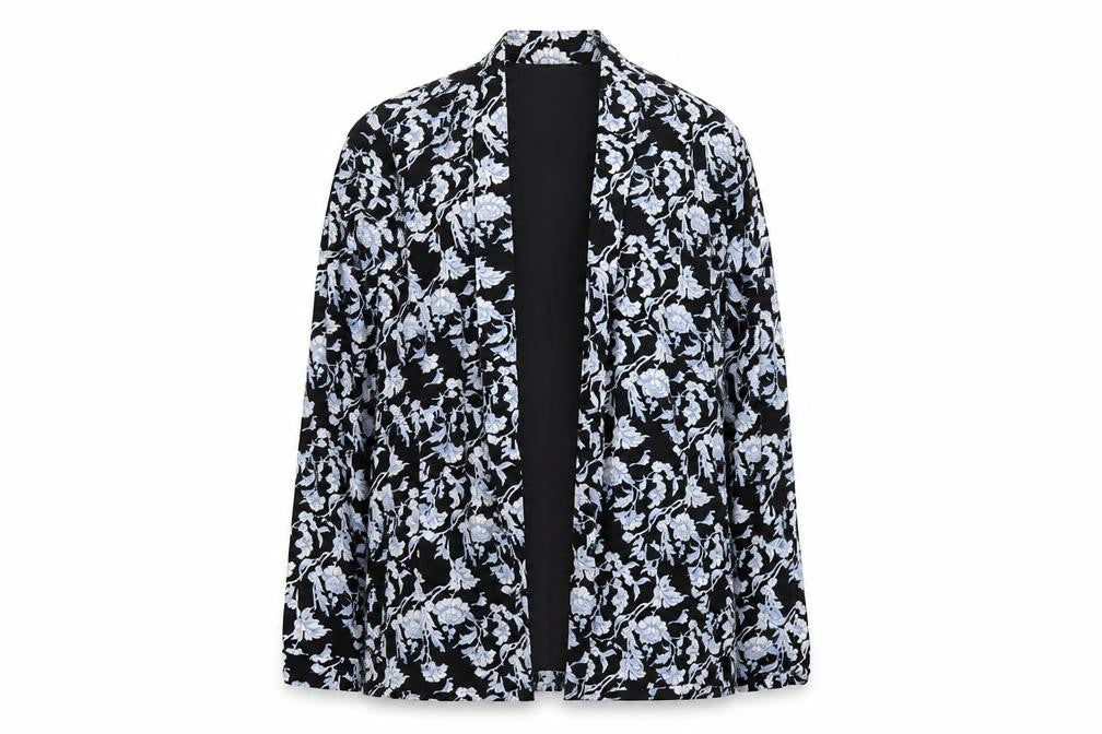 Select Womens Black Floral  Jacket  Size 14