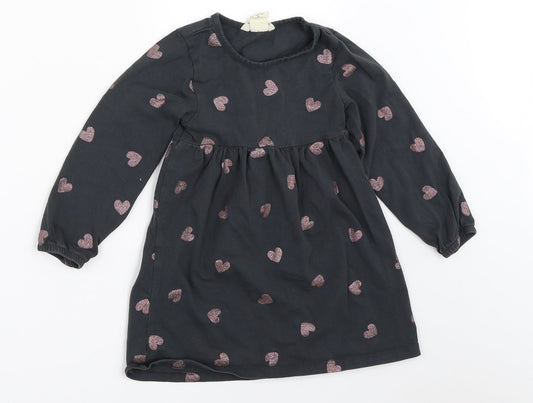 H&M Girls Grey   Fit & Flare  Size 2 Years