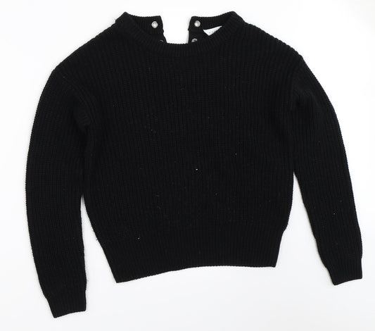 Amara Reya Womens Black   Pullover Jumper Size M