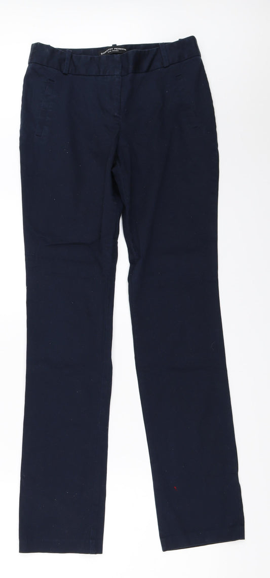 Dorothy Perkins Womens Blue   Trousers  Size 10 L31 in