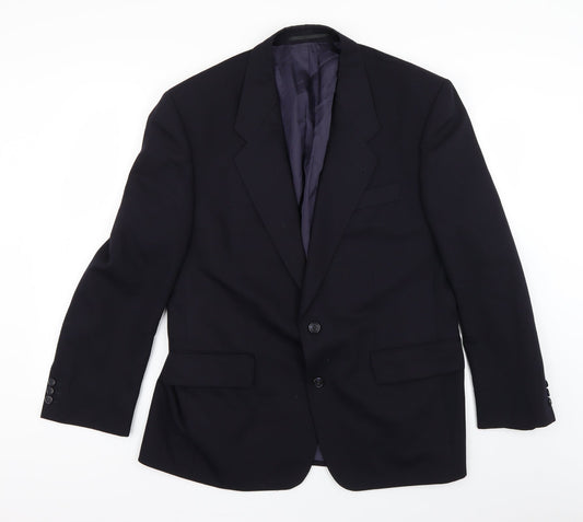 Preworn Mens Blue   Jacket Suit Jacket Size 36