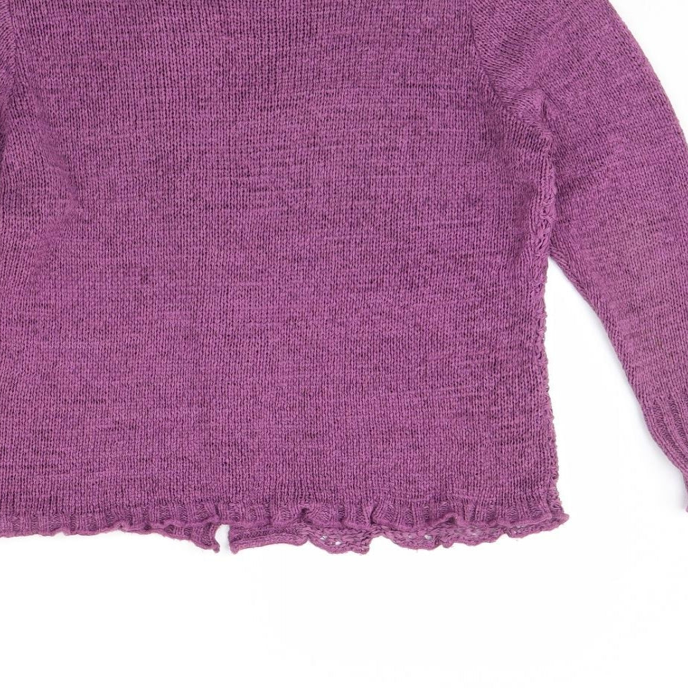 Donatella Maurizio Womens Purple   Cardigan Jumper Size L
