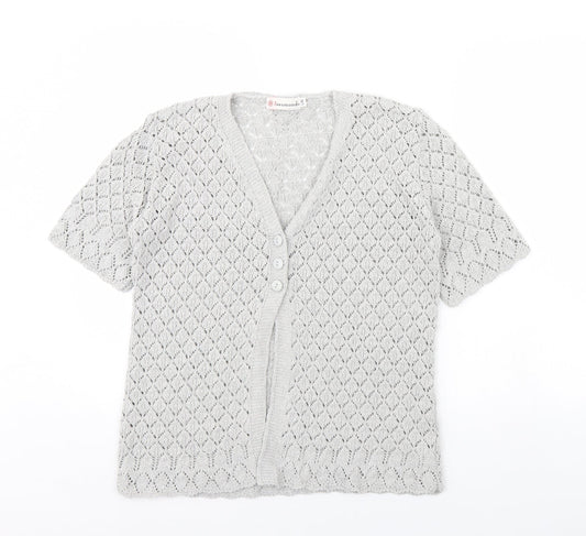 Beaumonde Womens Grey   Cardigan Jumper Size L