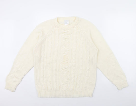Amari Womens Ivory   Pullover Jumper Size 10