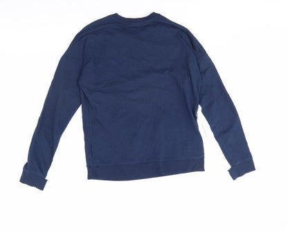 Preloved Reebok Womens Blue   Pullover Jumper Size S - Back