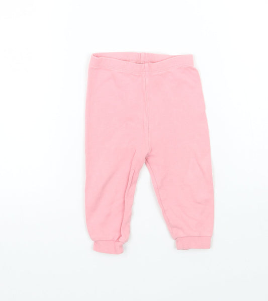 George Girls Pink   Sweatpants Trousers Size 9 Months