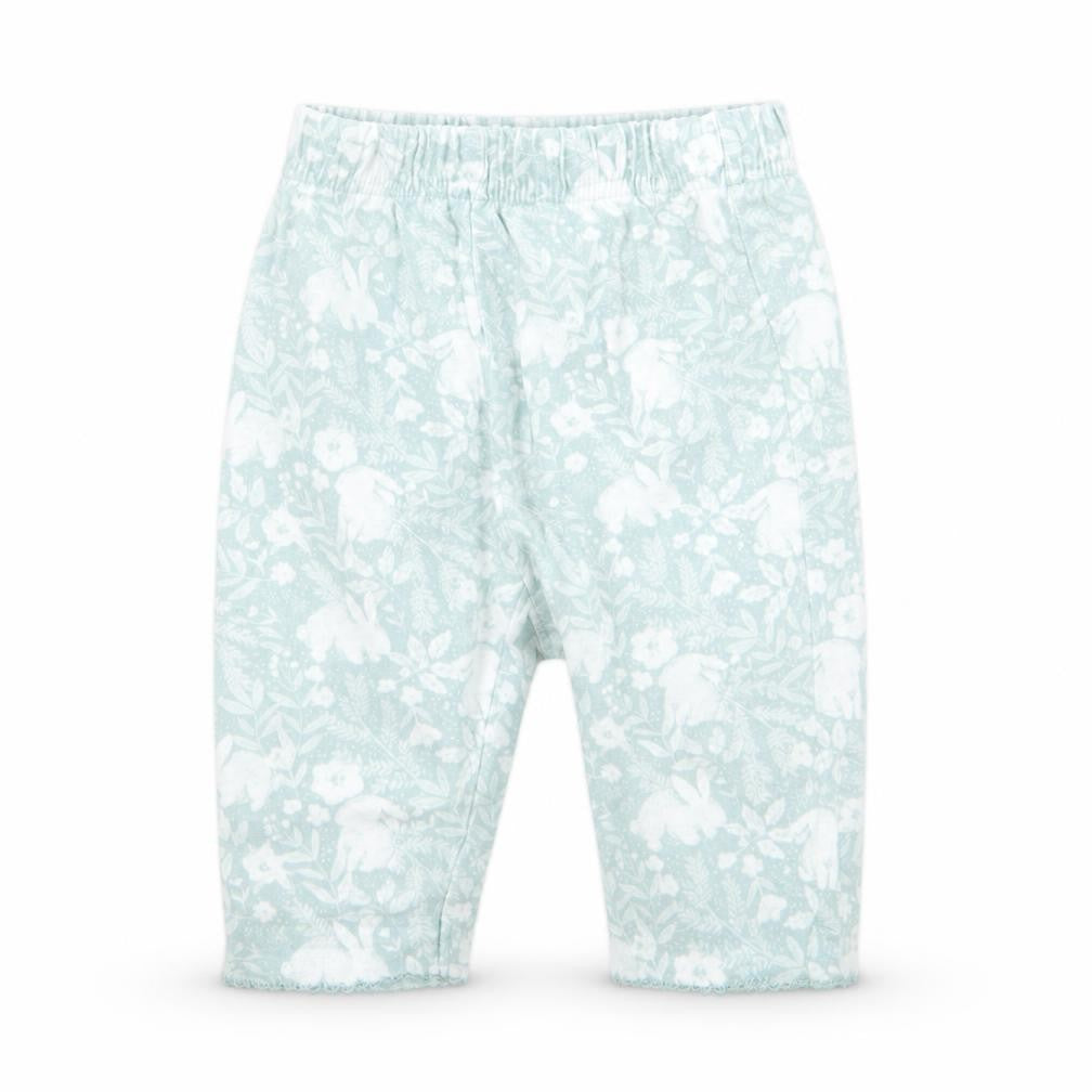 TU Girls Green Floral  Sweatpants Trousers Size 0-3 Months