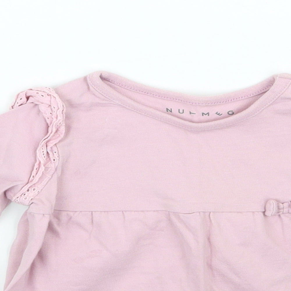 Nutmeg Girls Purple   Basic T-Shirt Size 12 Months
