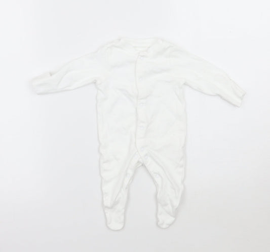 TU Baby White   Babygrow One-Piece Size Newborn