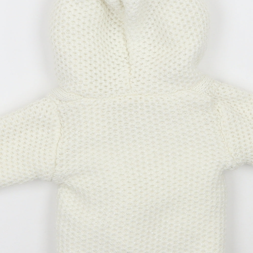 Early days Girls White   Jacket Coatigan Size 0-3 Months
