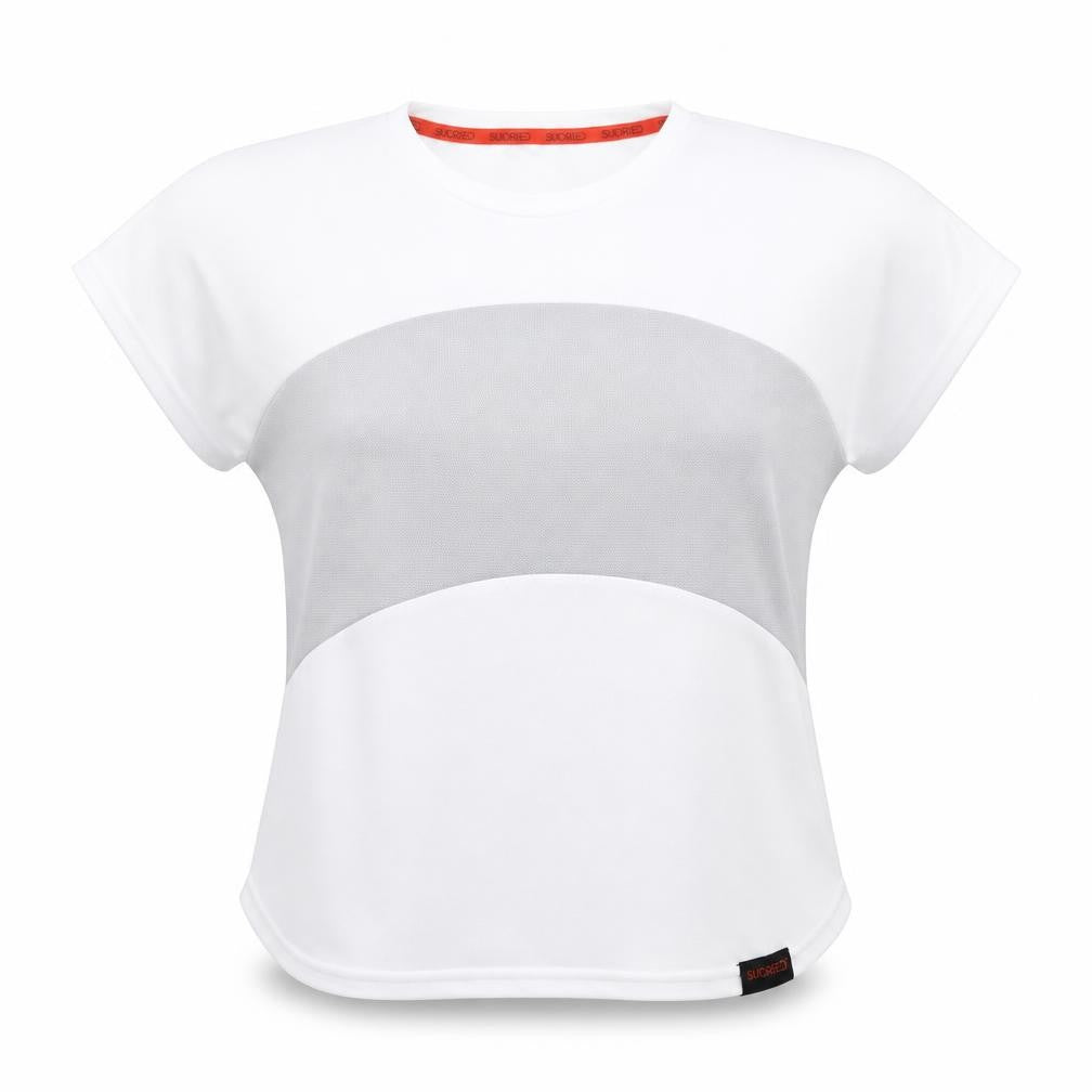 sundried Womens White   Basic T-Shirt Size L